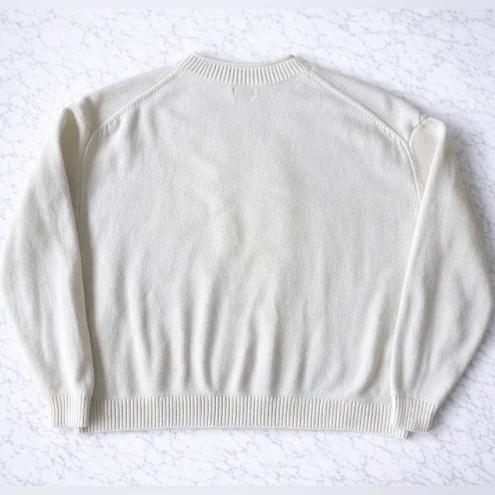 STAUD Giada Cream Sweater with Fish Design XL - Picture 2 of 3